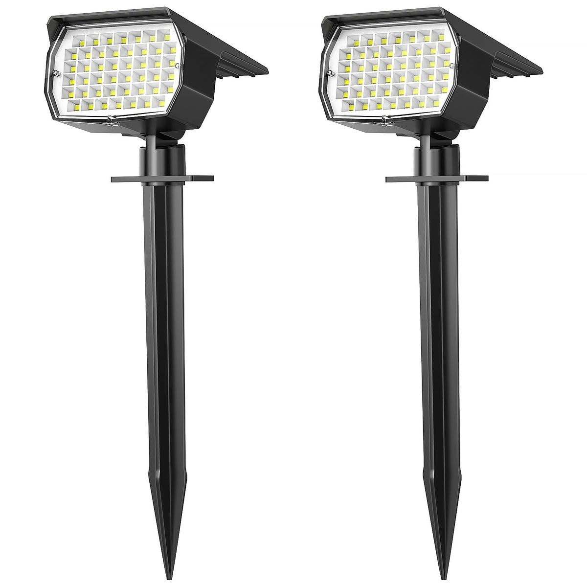 WENATY Solar Spot Lights Outdoor Waterproof Spotlights 12 Pack Warm White
