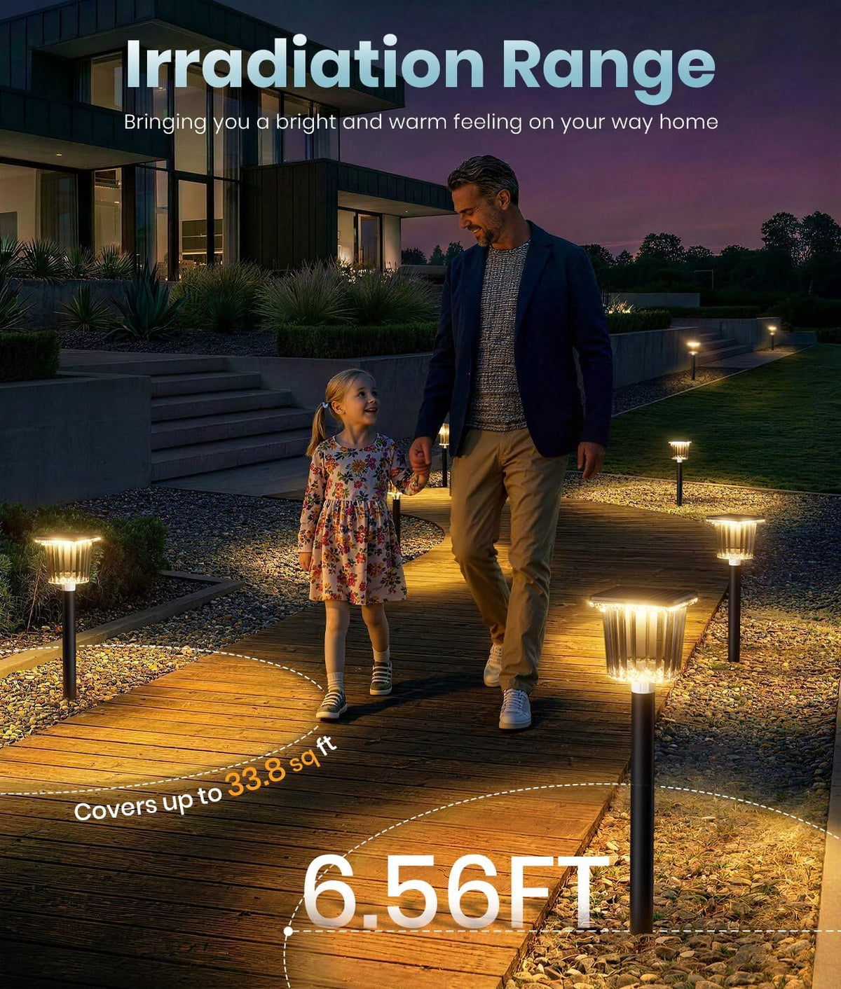 ALFIOT Outdoor Solar Lights, 12 Pack, Switchable Warm & Cool White, IP65